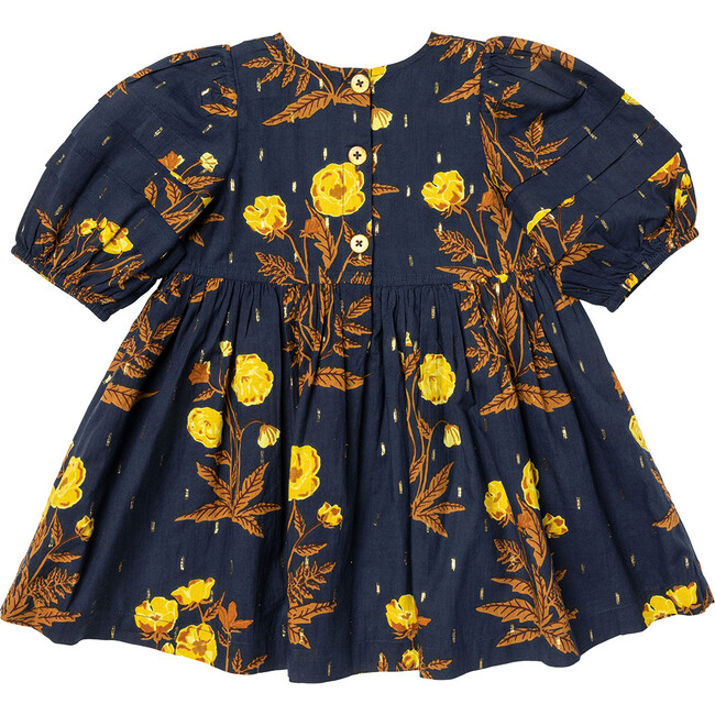 Girls Brooke Dress, Navy Poppy - Dresses - 6