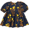 Girls Brooke Dress, Navy Poppy - Dresses - 6
