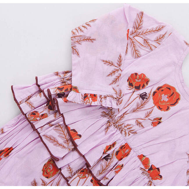 Baby Girls Heidi Bubble, Lavender Poppy - Onesies - 3
