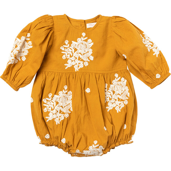 Baby Girls Brooke Bubble, Inca Gold Embroidery