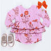 Baby Girls Heidi Bubble, Lavender Poppy - Onesies - 4
