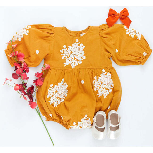 Baby Girls Brooke Bubble, Inca Gold Embroidery - Onesies - 5