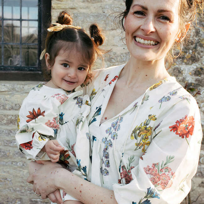 Baby Girl Brooke Dress Set, Notebook Botanical - Dresses - 5