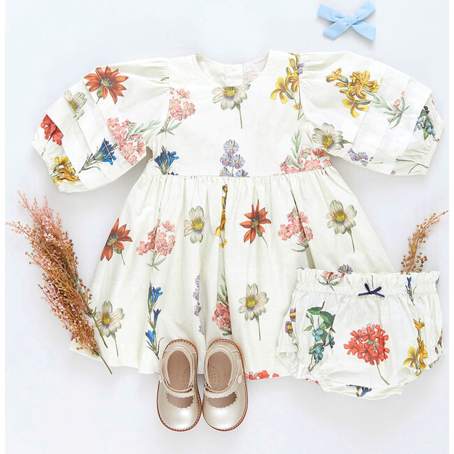 Baby Girl Brooke Dress Set, Notebook Botanical - Dresses - 6