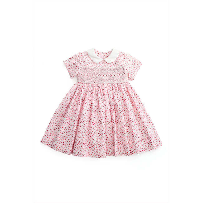 Hortence Cherry Blossom Print Smock Dress, Pink