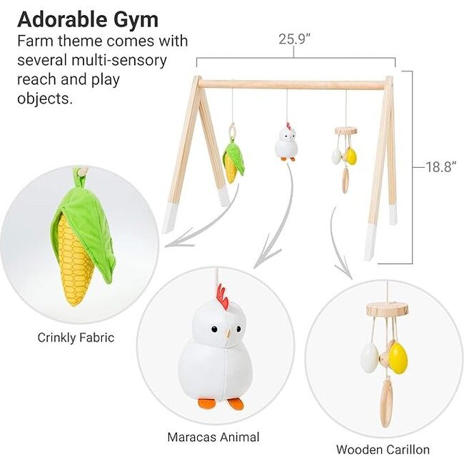 Wooden Activity Gym - Farm - Activity Gyms - 3