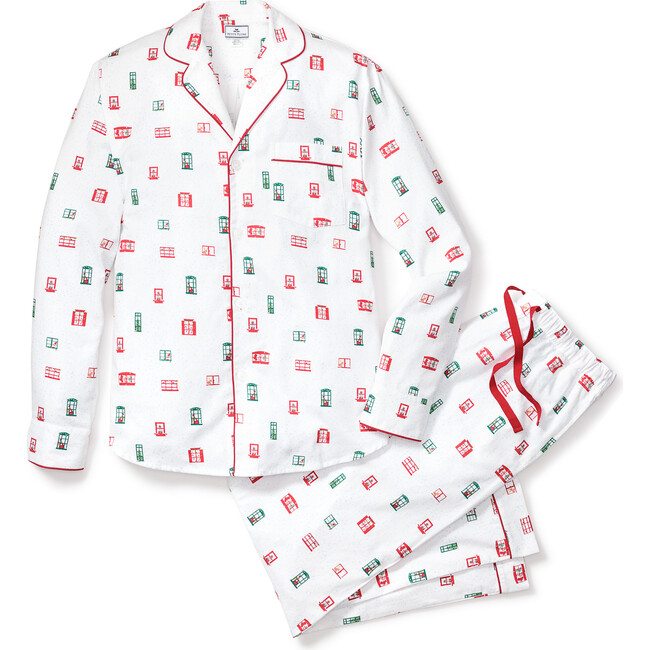 Petite Plume x Maisonette Men's Pajama Set, Night Before Christmas