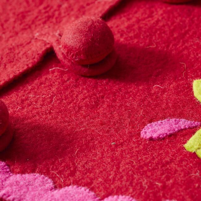 Felt Berries Tree Skirt, Red - Tree Skirts - 5