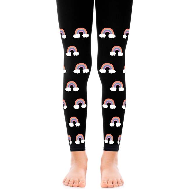 Rain or Shine Girls Tights, Black - Tights - 1