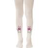 Mr. Whiskerson Girls Tights, Cream - Tights - 1 - thumbnail