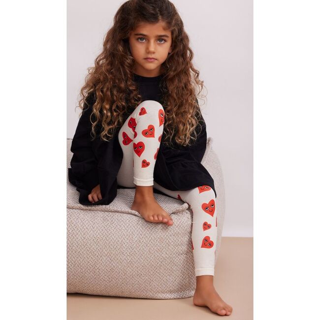 Secret Crush Girls Tights, Cream - Tights - 2