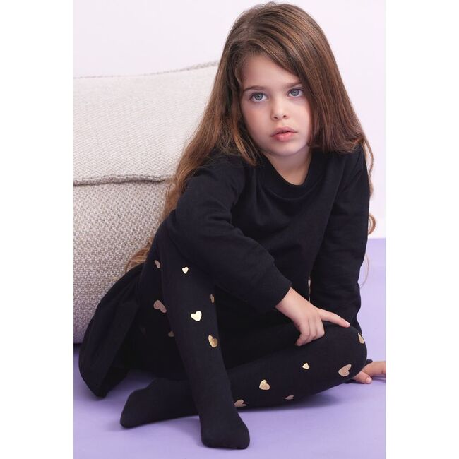 High on Love Girls Tights, Black - Tights - 2