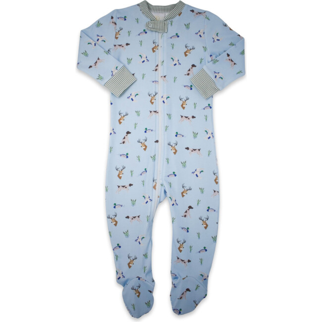 Once Upon A Time Hunter Print Footie, Blue