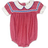 Kendall Minigingham Bubble, Red & Royal Blue - Onesies - 1 - thumbnail