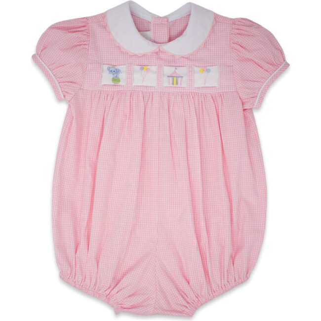 Ruth 3-In-1 Ribbon Minigingham Bubble, Pink - Onesies - 2