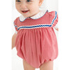 Kendall Minigingham Bubble, Red & Royal Blue - Onesies - 2