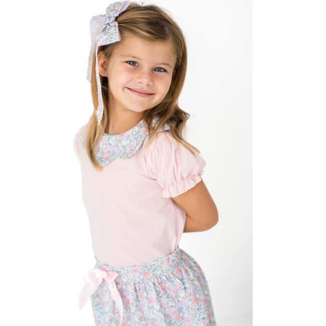 Lola Ditsy Floral Print Long Bow, Multicolors
