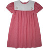 Hope Chest Tree Embroidered Minigingham Dress, Red - Dresses - 1 - thumbnail