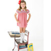 Kendall Minigingham Dress, Red & Royal Blue - Dresses - 3