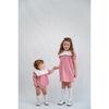 Hope Chest Tree Embroidered Minigingham Dress, Red - Dresses - 4