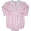 Charleston Long Sleeve Minigingham Bubble, Pink - Onesies - 1 - thumbnail