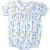 Charleston Circus Print Peterpan Collar Bubble, Multicolors - Onesies - 1 - thumbnail