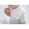 Christian Batiste Embroidered Top & Short Set, Blue - Mixed Apparel Set - 3