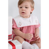 Christian Tree Embroidered Minigingham Bubble, Red - Onesies - 2