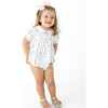 Charleston Circus Print Peterpan Collar Bubble, Multicolors - Onesies - 3