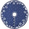 Christmas Tree Skirt, Navy Village Scene - Tree Skirts - 1 - thumbnail