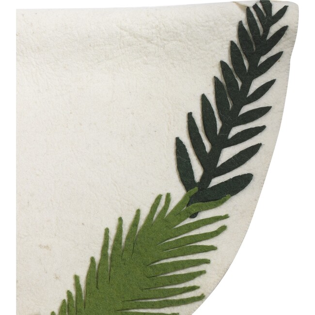 Felt Greenery Tree Skirt, Cream - Tree Skirts - 5