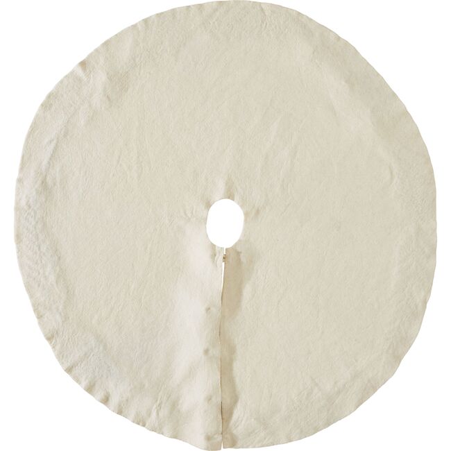 Felt Greenery Tree Skirt, Cream - Tree Skirts - 6