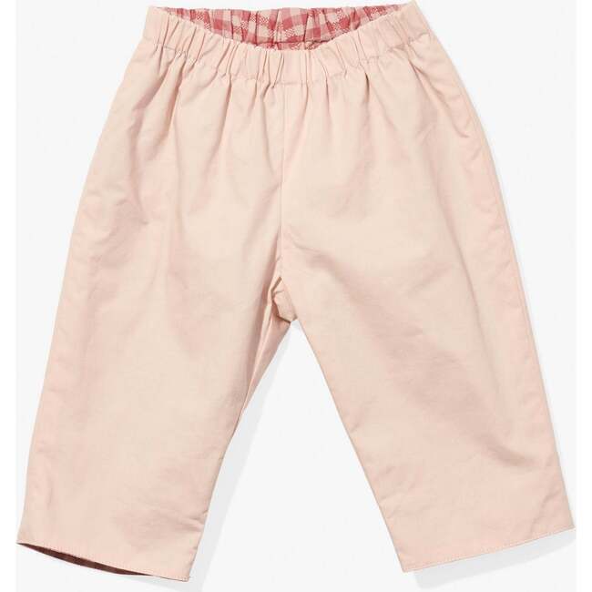 Reversible Baby Pant, Pink Gingham - Pants - 4