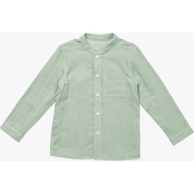 Jack Lee Shirt, Green Herringbone