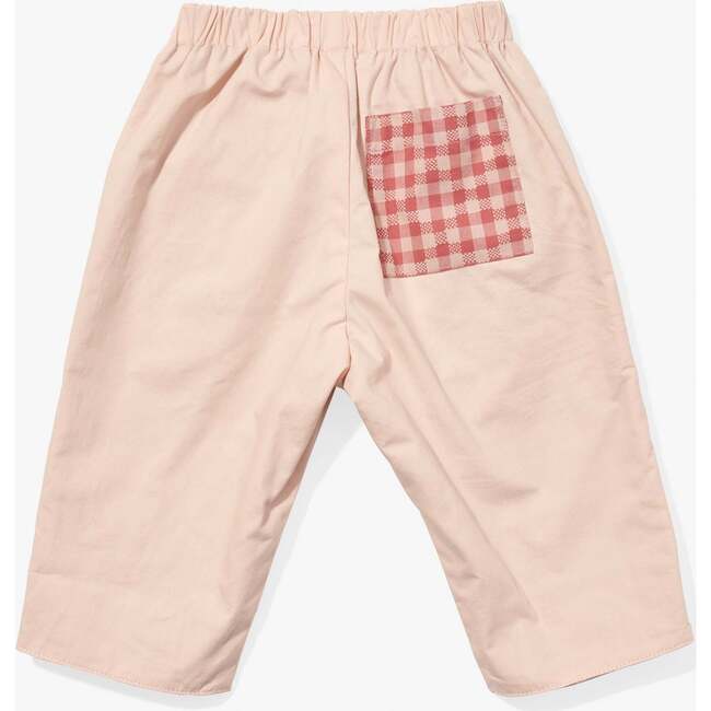 Reversible Baby Pant, Pink Gingham - Pants - 5