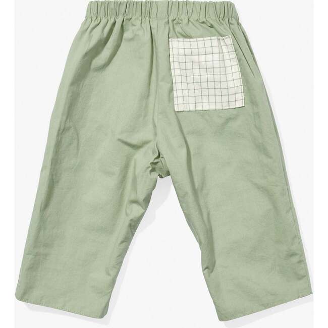 Reversible Baby Pant, Green Tattersall - Pants - 6