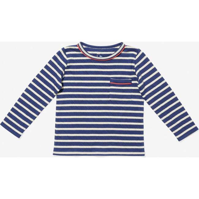 Edward Long Sleeve T, Marine Stripe