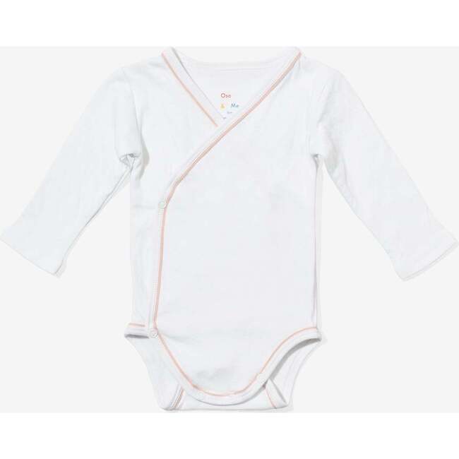 Crossbody Onesie, Pink Piping