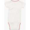 Crossbody Short Sleeve Onesie, Oso Red Piping - Onesies - 3