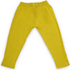 Ripple Embroidered Slogan Leggings, Mustard - Leggings - 2