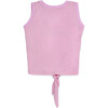 Planet First Embroidered Tie-Up Vest, Pink - Vests - 2