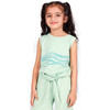 Ripple Vest With Matching Planet First Shorts Set, Aqua - Mixed Apparel Set - 4