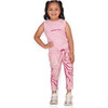 Planet First Slogan Vest With Matching Reef Print Leggings Set, Pink - Mixed Apparel Set - 5