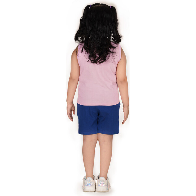 Planet First Embroidered Tie-Up Vest, Pink - Vests - 6