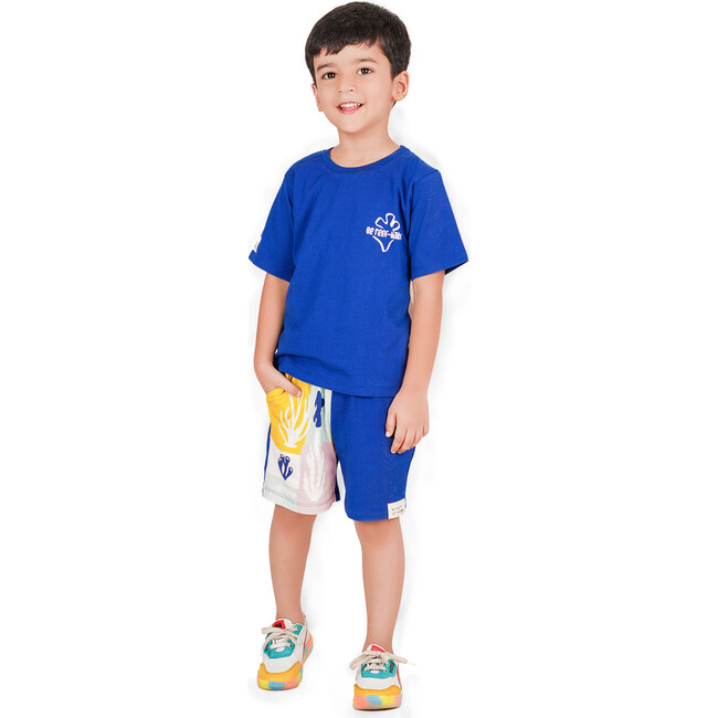 Be-Reefliable Drop Shuoulder T-Shirt, Blue - T-Shirts - 8