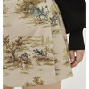 The Tatiana Skirt, Multi Equestrian Toile Stretch Crepe - Skirts - 3