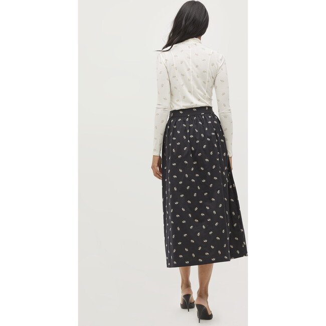 The Krista Skirt, Khaki Autumn Paisley - Skirts - 3