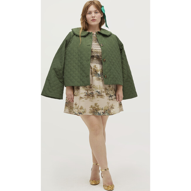 The Vivi Nap Dress, Multi Equestrian Toile Stretch Crepe - Dresses - 5