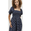 The Athena Nap Dress, Navy Autumn Paisley Jacquard - Dresses - 5