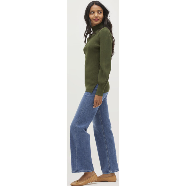 The Winter Sweater, Leaf Green Rib Knit - Sweaters - 7